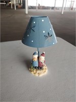 Snowman candle holder with shade