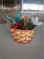 Wooden decorative basket