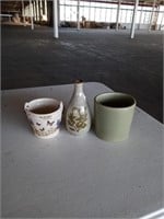 Decorative vase and flower pots