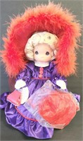 Precious Moments Doll with Red Hat & Purse - Tags