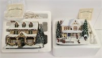 Thomas Kinkade Christmas Village Collection 2 pcs