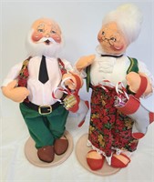 Annalee LARGE Mr. & Mrs. Santa Clause with Tags