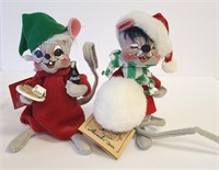 Coca-Cola Annalee Mouse & Snowball Mouse with Tags