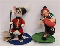 Annalee Ringmaster Mouse  &  Annalee Bag Pipe Boy