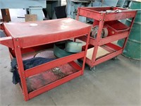 2 Steel Multi Tiered Tool Storage Benches