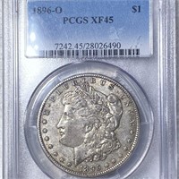 1896-O Morgan Silver Dollar PCGS - XF45