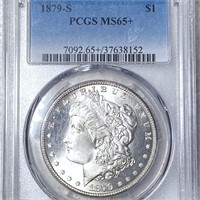 1879-S Morgan Silver Dollar PCGS - MS65+