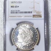 1879-S Morgan Silver Dollar NGC - MS65+