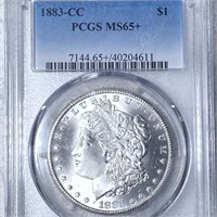 1883-CC Morgan Silver Dollar PCGS - MS65+