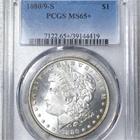 1880/9-S Morgan Silver Dollar PCGS - MS65+