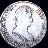 1818 Spanish Silver 8 Reales NEARLY UNCIRCULATED