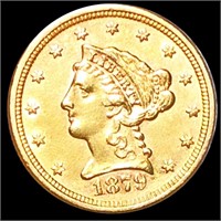 1879 $2.50 Gold Quarter Eagle UNCIRCULATED