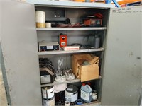 Contents of Cabinet Incl Projecta 12V Battery Char
