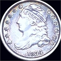 1834 Capped Bust Dime ABOUT UNCIRCULATED