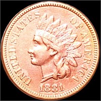 1881 Indian Head Penny CLOSELY UNCIRCULATED