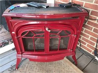 NICE RED PORTABLE FIREPLACE HEATER