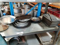 Lot Assorted Pizza Trays, Frying Pans, Blanks etc.