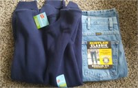 Rustler Jeans 38x30 & Hanes Sweater Large- Both