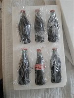 (6) Replica Coca Cola Bottles Representing