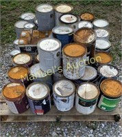 PALLET-(1) GAL MISC PAINT, THINNER & STAIN