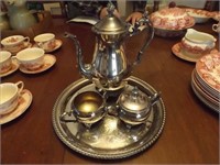 4 Piece Tea Service - Silver Plated