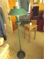 Antique Metal Floor Lamp  58" Tall