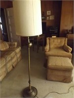 Brass Floor Lamp w/ Weather Vane Motif  59" Tall