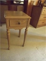 Antique Painted Stand  -- 28" Tall x 15" x 15"