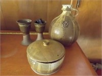 (4) Glazed Pottery Items