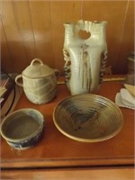 (4) Glazed Pottery Items