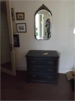 Entrance 3 Drawer Chest w/ Hanging Mirror