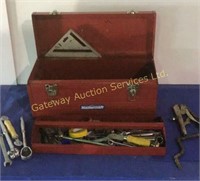 Mastercraft Toolbox with Assorted Tools: Hammer,