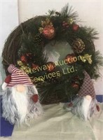 Christmas Wreath, 2 Nordic Father Christmas