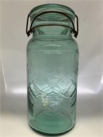 Half Gallon CANADIAN Fruit Jar with original wire