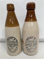 Pair 13oz Ginger Beers - A. Deans Ararat. Both in