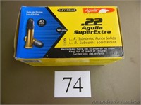 Brick of .22 Super Extra LR Solid Point - 500rds