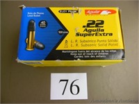Brick of .22 Super Extra LR Solid Point - 500rds
