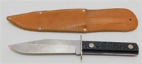 Colonial Fixed Blade Knife with Leather Sheath