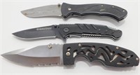 3 Larger Pocket Knives - Maxam, Frost Cutlery,