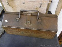Coffin Style Metal Tool Box