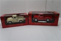 2 Collector Die Cast Trucks-'56 Ford F-100 &