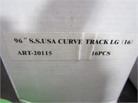 NIB 16 pc SS USA USA Curve G Scale Train Track-96"