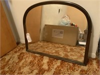 Wooden Mirror 26 1/2" L x  32” W