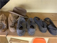 Vintage Shoes and Hats  and Bags