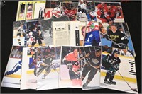 VARIOUS NHL HOCKEY PLAYER PHOTO CLIPPINGS #3
