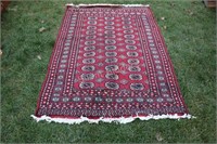 Textile Hand Crafted Wool Area Rug & Fringes