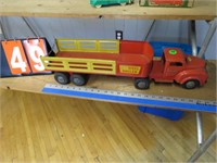 LINCOLN TOYS, STEEEL HAULER SEMI & TRAILER