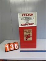 TIN TEXACO FIRE CHIEF GAS PUMP  MISSIGN HOSE AND