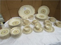 LIMOGES 22K GOLD CHINA DISHES 8 PLACE SETTING W/