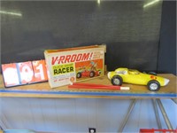 MATTEL GUIDE- WHIP RACER CAR WITH BOX PLASTIC